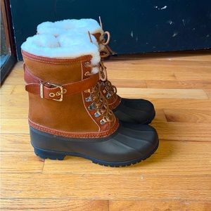 Melani leather duck boots